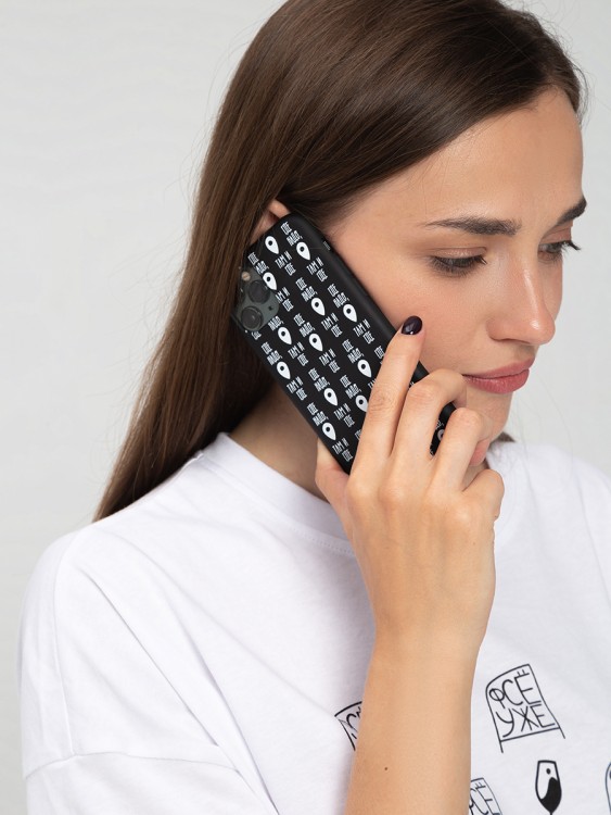 Чехол «Где надо, там и где» геолокация, чёрный