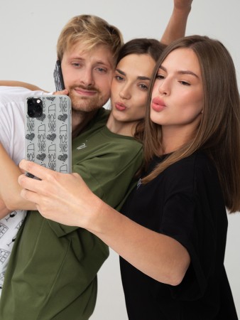 Чехол «А фсё уже» сердце, полупрозрачный